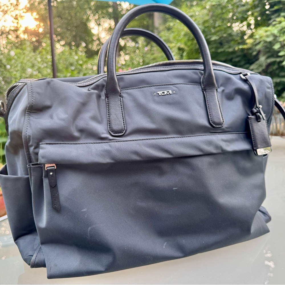 TUMI Navy Messenger Laptop Bag